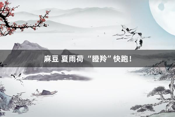 麻豆 夏雨荷 “瞪羚”快跑！